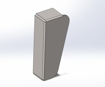 3D модель Ручки дверей из металла (левая и правая)