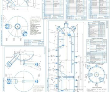 Чертеж Расчет и конструирование сепаратора (Тип сепаратора – U–E–121B.)