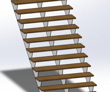 3D модель Лестница 2700х2000