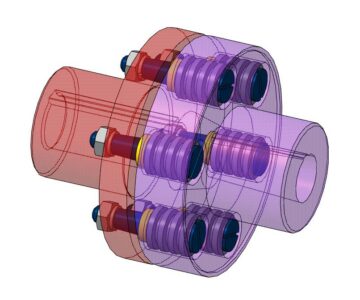 3D модель Муфта МУВП 250-32-1-30-3 ГОСТ 21424-93
