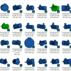 Электродвигатели АИР вся серия двигателей