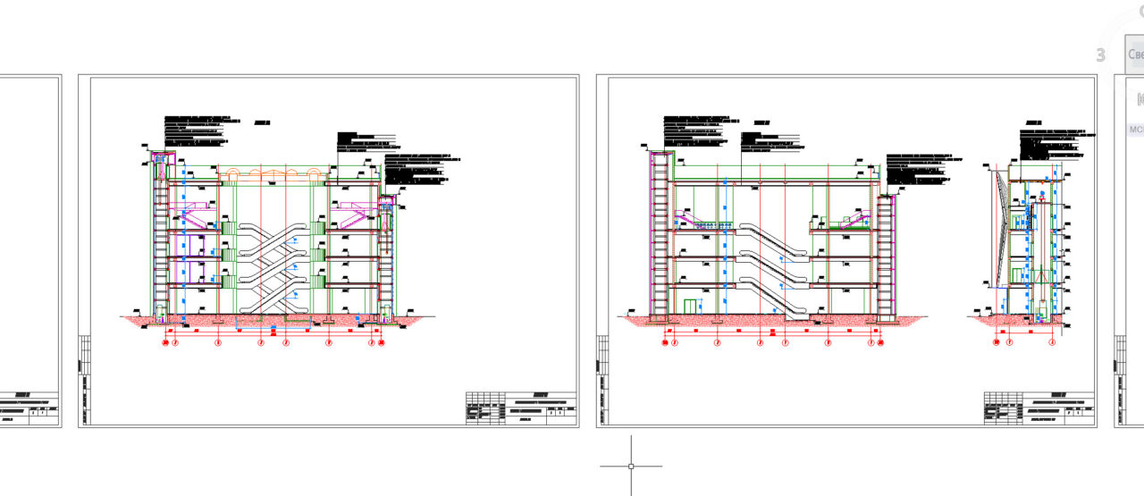 Чертеж Проект торгово-развлекательного центра в г.Бухаре