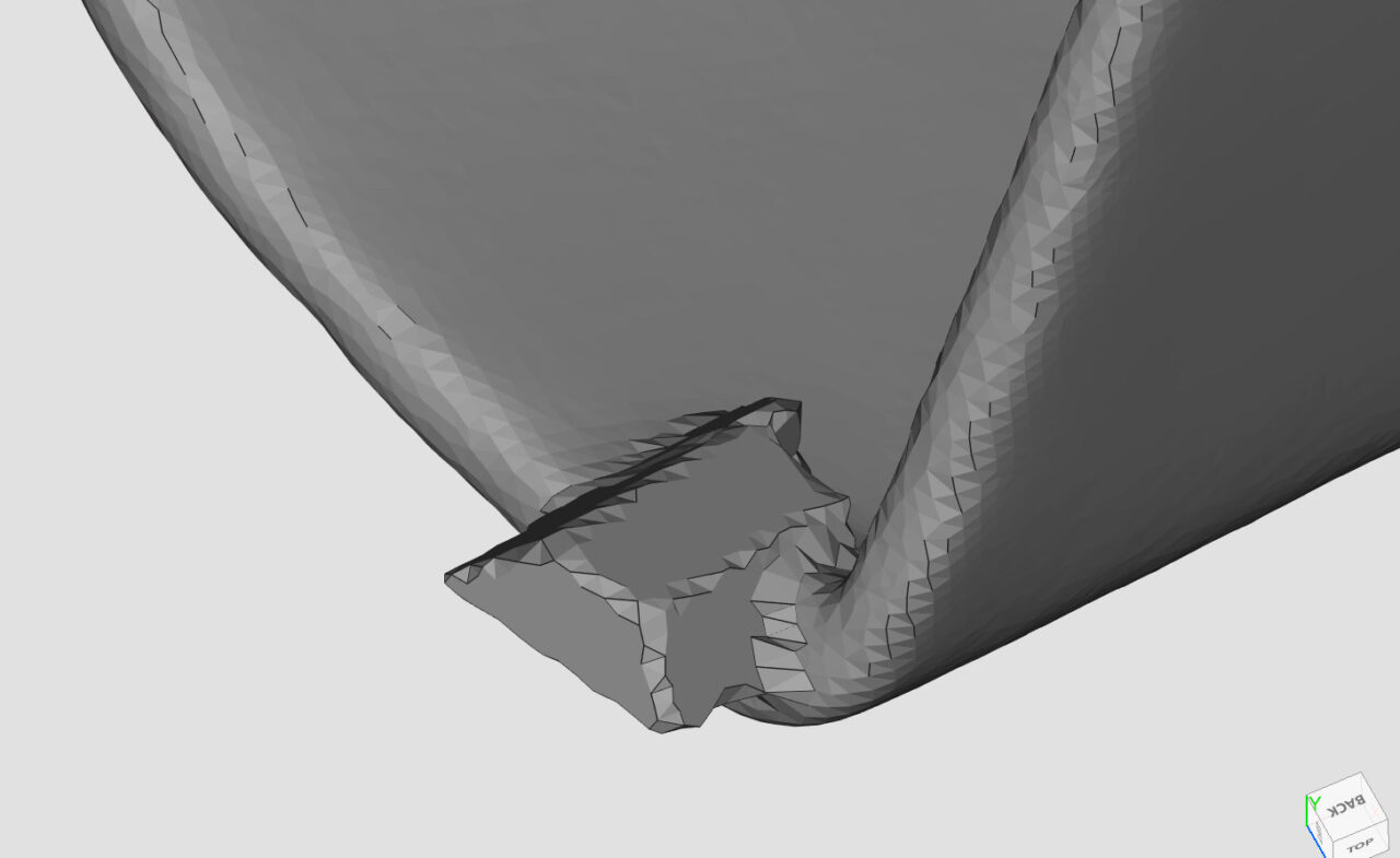 3D модель Заглушка рейлинга левая Mitsubishi