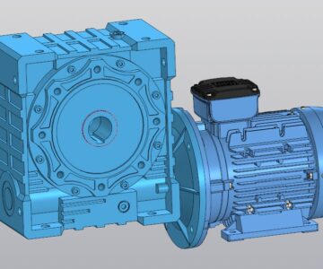 3D модель Мотор-редуктор NMRV 130-100 B5-80-17,5-3 кВт