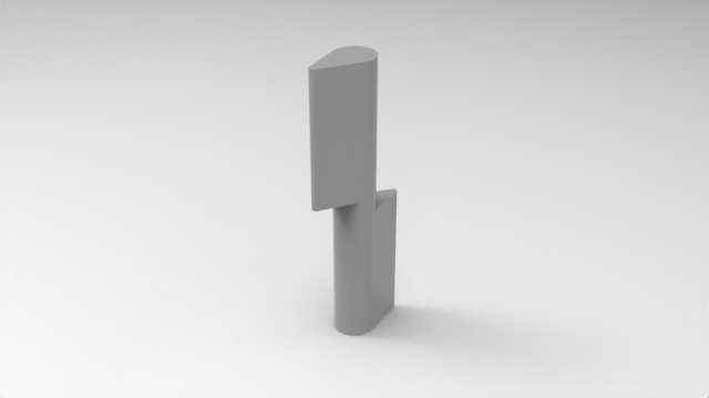3D модель Петля приварная для  ворот
