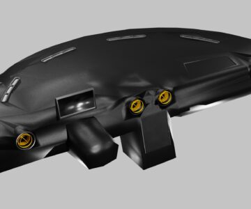 3D модель Панель приборов электромобиля Dubina Evo