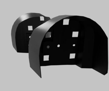 3D модель Колесные арки электромобиля Dubina Evo