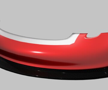 3D модель Передний бампер электромобиля Dubina Evo
