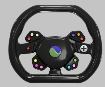 3D модель Рулевое колесо электромобиля Dubina Evo