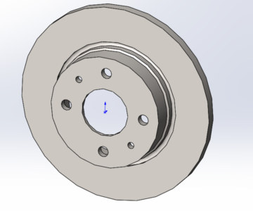 3D модель Диск переднего тормоза ВАЗ-2108-3501070  (brembo 08.5211.10)