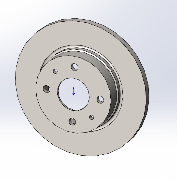 3D модель Диск переднего тормоза ВАЗ-2108-3501070 (brembo 08.5211.10)