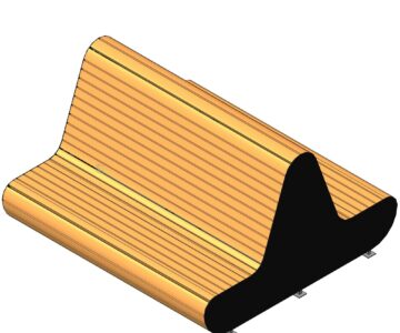 3D модель Диван парковый ДПИ-2
