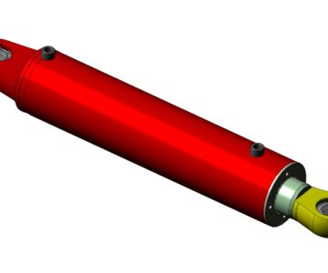 3D модель Гидроцилиндр (поршень 100, шток 70, ход 400)