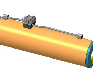 3D модель Гидроцилиндр (поршень 160, шток 90, ход 470)