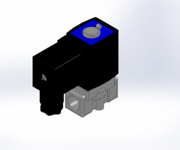 3D модель Электромагнитный клапан из нержавеющей стали MV 1502 ES N.C. 1/4" 0 - 8 bar SS316