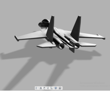 3D модель 3D модель су30 для печати