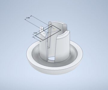 3D модель Втулка форсунки омывателя ваз 2101