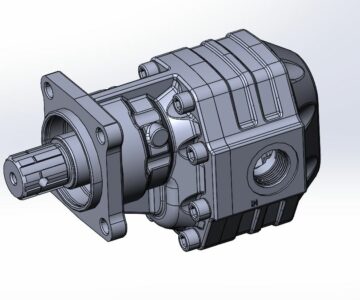 3D модель Насос NPH-61 правый (10501110619)
