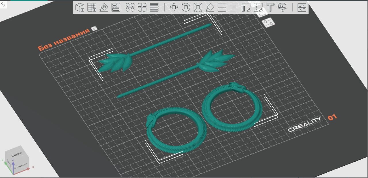 3D модель Заколка для волос на 3d принтере