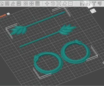 3D модель Заколка для волос на 3d принтере