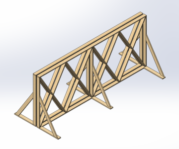 3D модель Дровник 6000(Д)х2500(В)