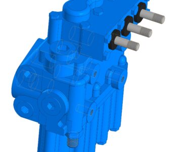 3D модель Гидрораспределитель Р80 давление – 25 МПа