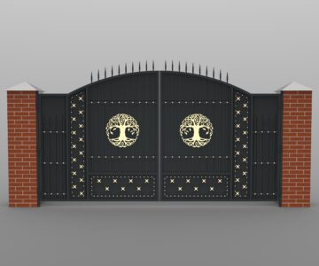 3D модель Ворота кованные 4300х2500 мм
