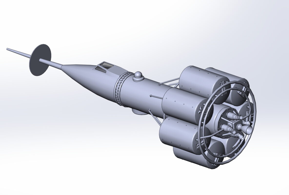 3D модель 3д модель лунного корабля RM-1
