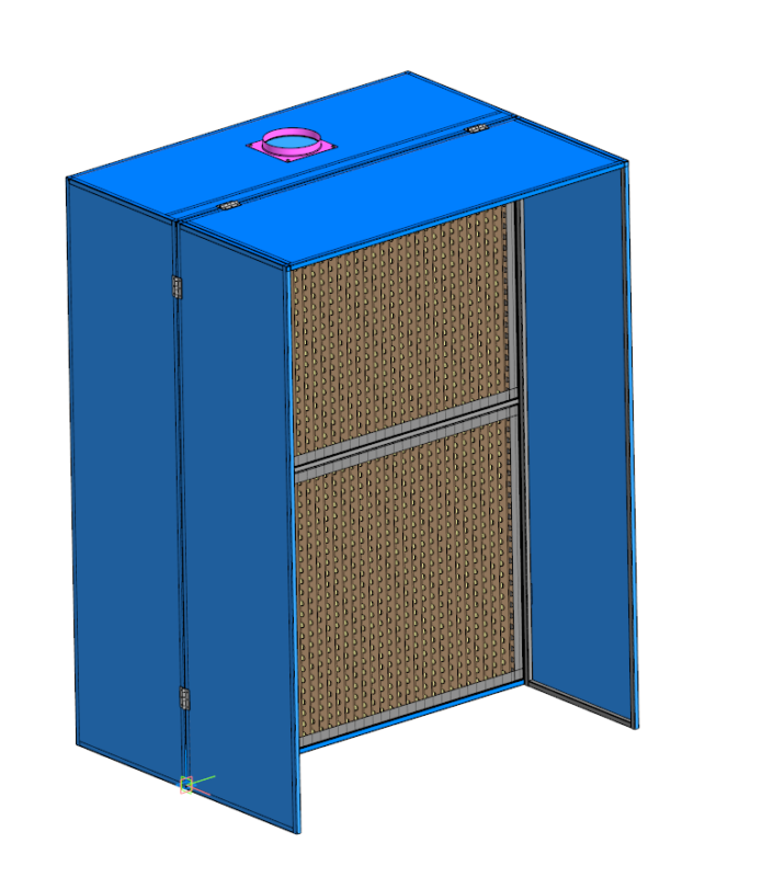 3D модель Камера покрасочная КПС -2х1,5