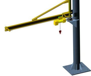 3D модель Кран консольный стационарный укосина 1 т.
