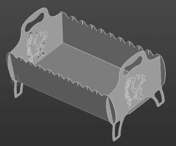 3D модель Мангал Карп