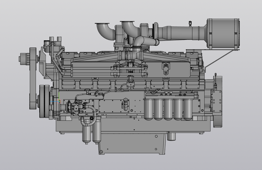3D модель Двигатель KTA50-G3E
