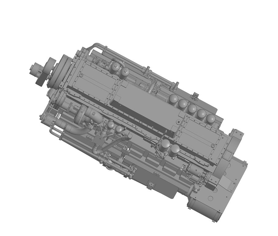 3D модель Двигатель KTA50-G3E