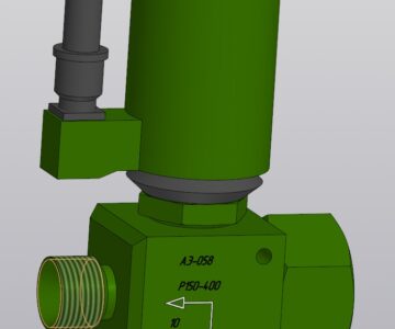 3D модель Электропневмоклапан АЭ-056