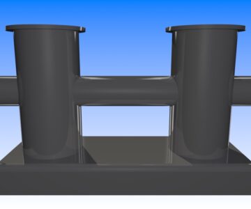 3D модель Кнехт швартовый ГОСТ11265-73. Размер 630х206