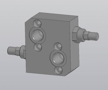 3D модель Клапан предохранительный перекрёстный VAU 1/2 SE OMP/OMR