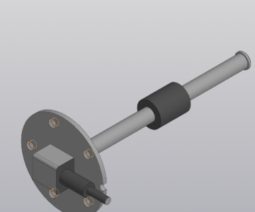 3D модель Датчик уровня 150 мм, 0-190 Ом, S5, Marine Rocket