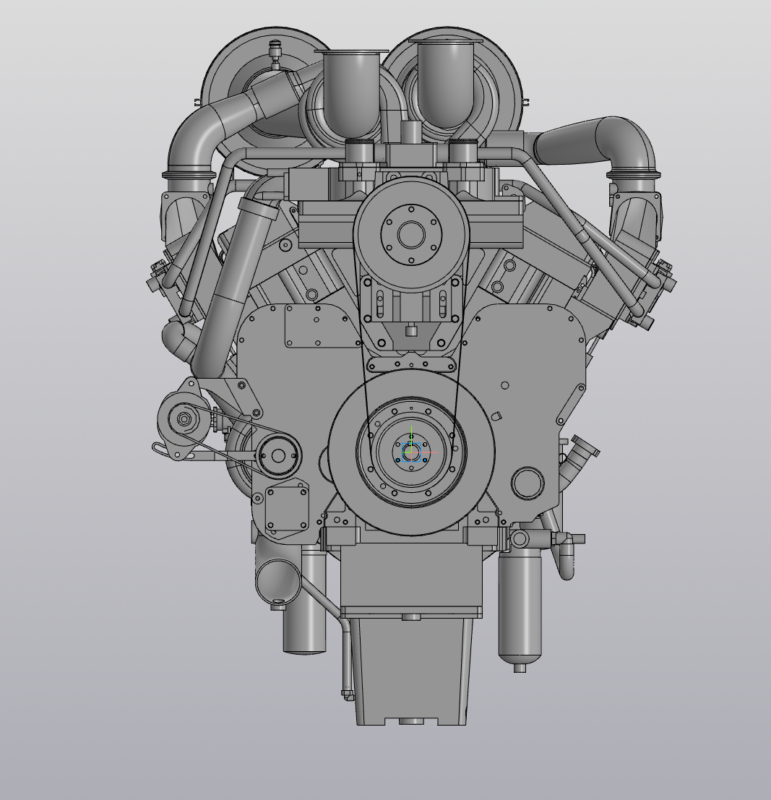 3D модель Двигатель KTA50-G3E