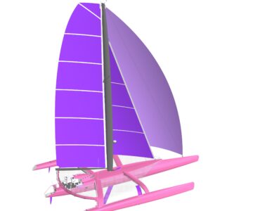 3D модель Парусный макси тримаран