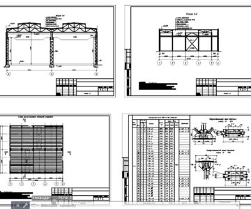 Чертеж Промышленное здание в г. Курске