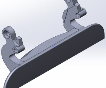 3D модель Ручка двери внешняя Honda Logo GA3 GA5 3D