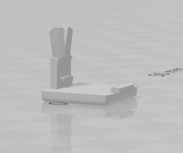 3D модель Заглушка винта крепления корпуса внутренней ручки двери для машины волга сайбер