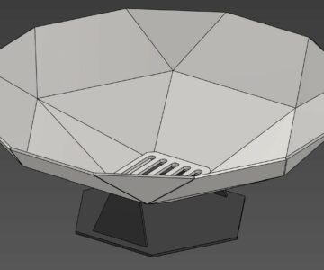 3D модель Костровая чаша "Грани"