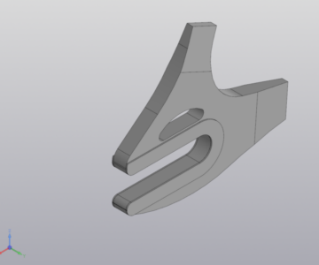 3D модель Дропаут трекового велосипеда