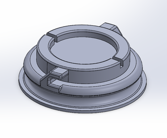 3D модель Крышка ополаскивателя посудомоечной машины Hotpoint Ariston LST 41677
