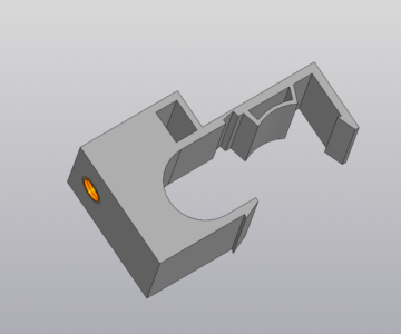 3D модель Суппорт стояночного троса Citroen/Peugeot 476982