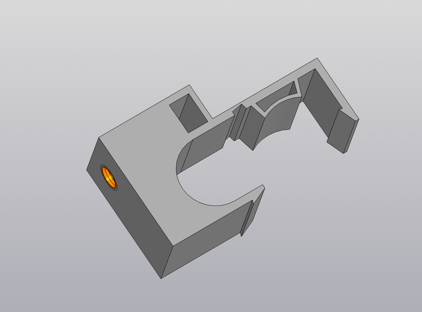 Суппорт стояночного троса Citroen/Peugeot 476982 - Чертежи, 3D Модели ...