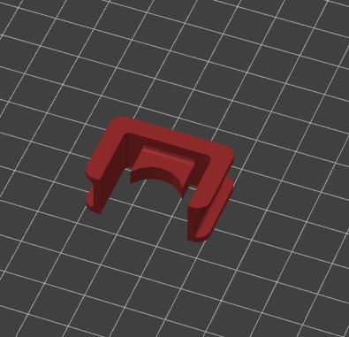3D модель Защелка удерживающего устройства бутылки