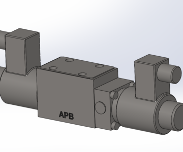 3D модель Гидрораспределитель SDHL-0631/2-X-24DC