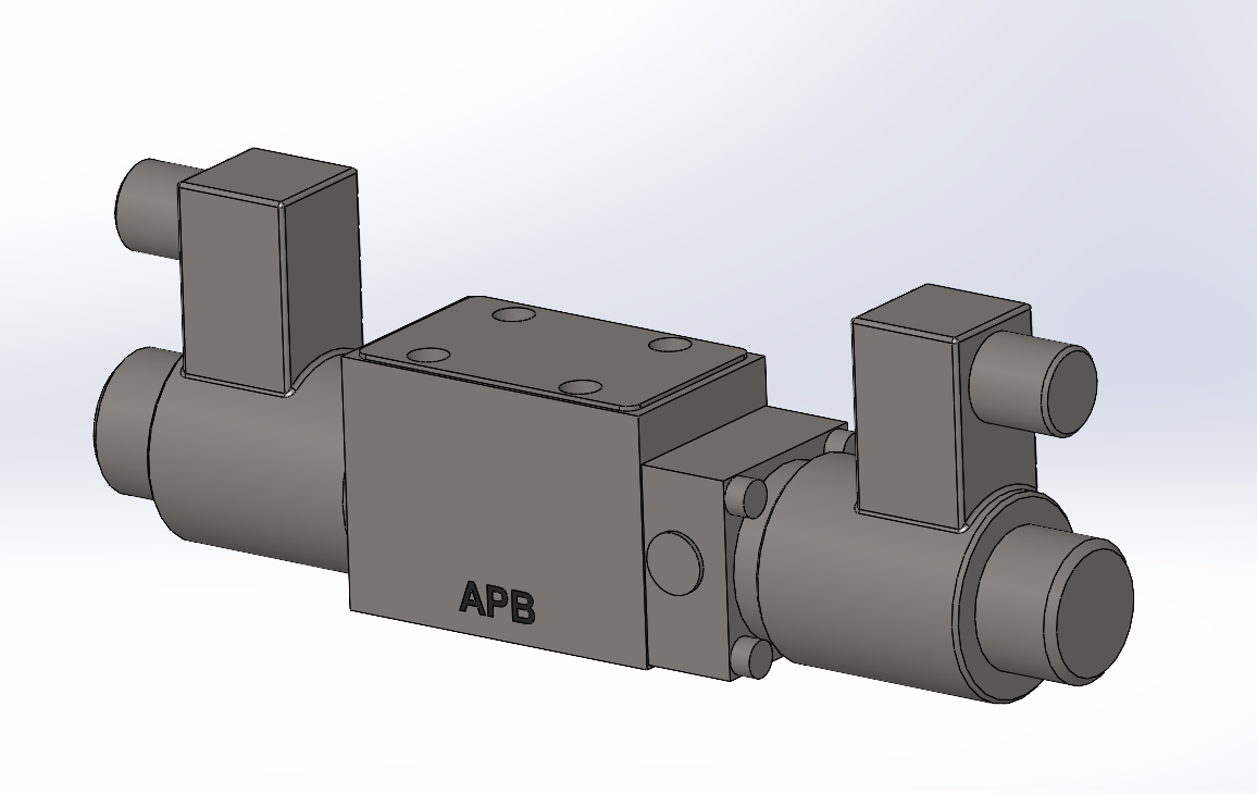 3D модель Гидрораспределитель SDHL-0631/2-X-24DC